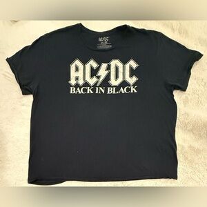 AC/DC Black and White Graphic T-Shirt – Size 3XL